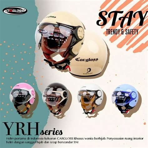 Jual HELM CARGLOSS YRH HIJAB ORIGINAL PRODUK FULL WARNA Shopee Indonesia