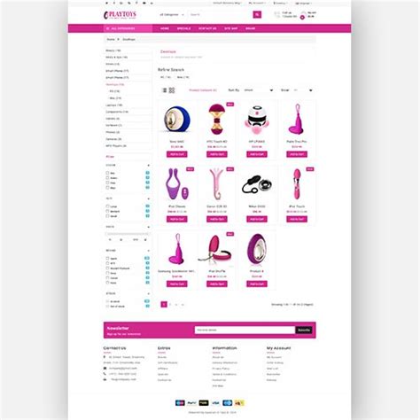 Opencart Play Sex Toys E Commerce Template Free Installation