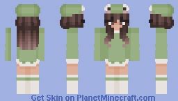 Frog girl Minecraft Skin