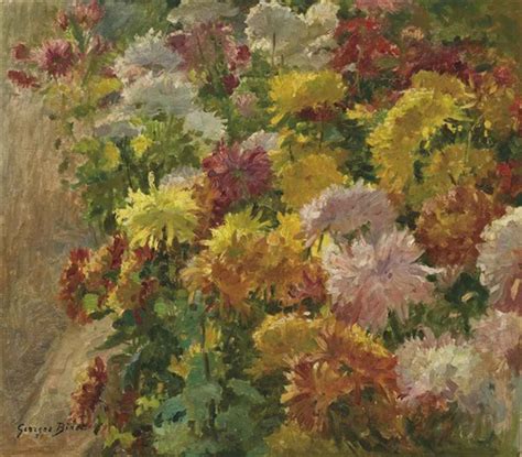 Le Massif De Chrysanth Mes By Georges Jules Ernest Binet On Artnet