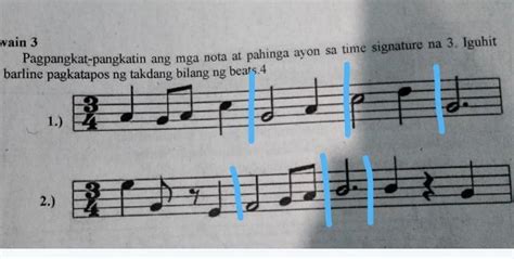 Gawain 3Pagpangkat Pangkatin Ang Mga Nota At Pahinga Ayon Sa Time