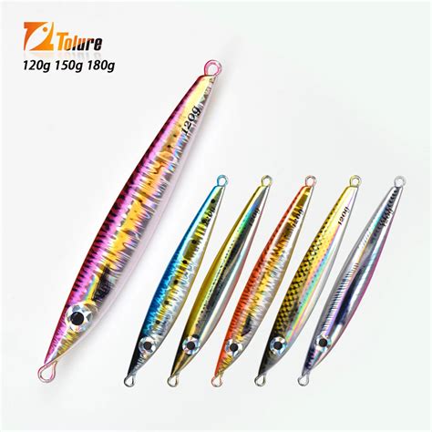 Tolure Hot Sale 120g 150g 180g Luminous Sea Jigging Fishing Metal Jig