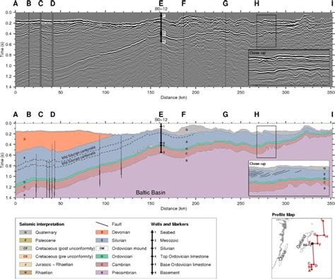 Profile 5 Note That The Seismic Profile Is Made Up Of Several Seismic