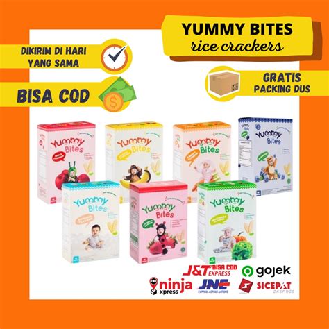 Jual Yummy Bites Rice Crackers Snack Mpasi Bayi Usia Bulan M