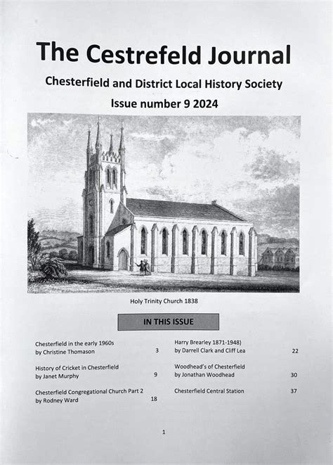 Latest Cestrefeld Journal Published Chesterfield District Local