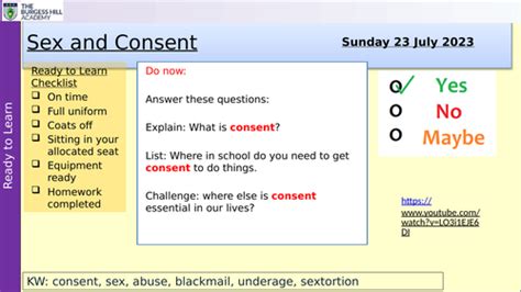 Consent Lesson Teaching Resources