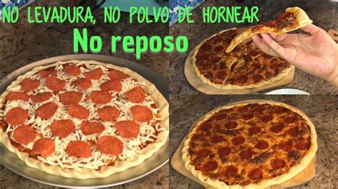 Pizza casera sin horno ni levadura fácil y deliciosa