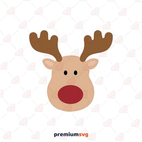 Cute Reindeer Head Clipart