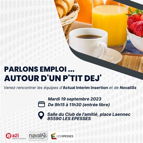 Parlons Emploi Autour Dun Ptit Dej