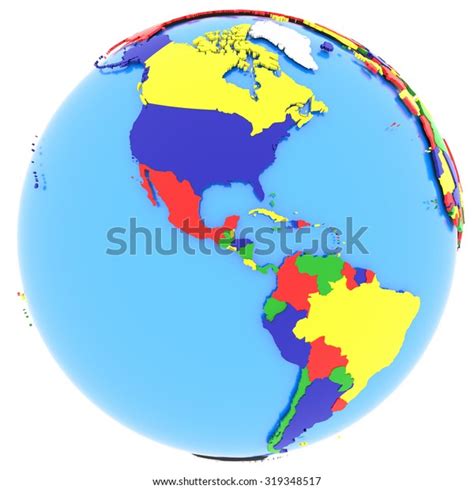 Political Map Western Hemisphere Countries Four Stock Illustration 319348517 | Shutterstock