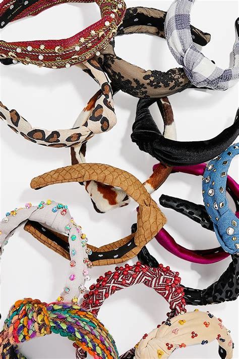 Lele Sadoughi Fall Accessories Image Of A Pile Of Designer Headbands