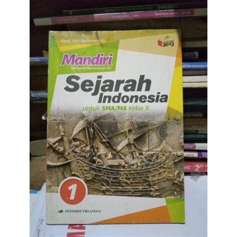 Jual Buku Mandiri Sejarah Indonesia SMA MA Kelas 1 10 Penerbit Erlangga