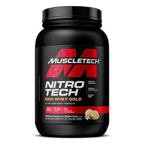 Nitrotech Whey Gold 2 Lb Shaker Extreme Crea 30 Serv Naturnet