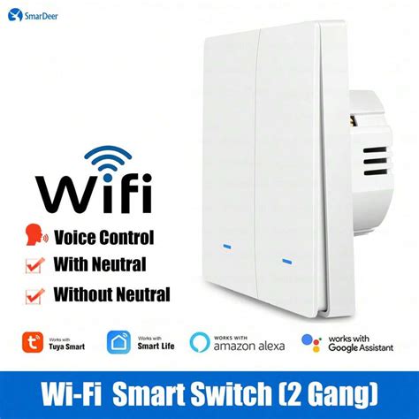 Smardeer Wifi Smart Switch Tuya Smart Home Lighting Wall Smart Switch