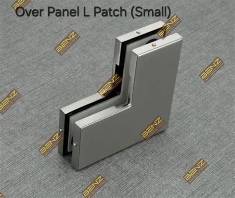 Stainless Steel Benz Small Over Panel Corner L Patch For Glass Fitting