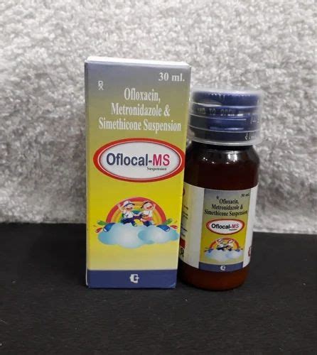 Ofloxacin Metronidazole Simethicone Suspension 30 Ml At Rs 60 Bottle