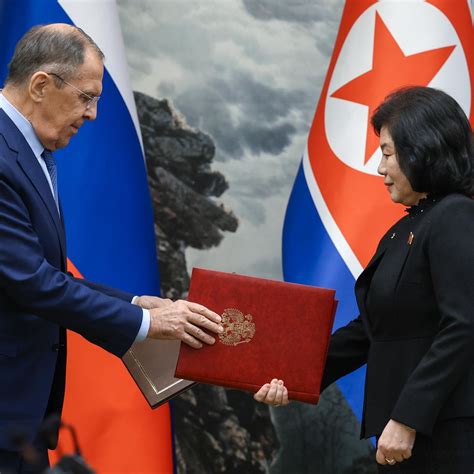 Russian Fm Lavrov Holds Meeting With North Korean Counterpart Choe Son