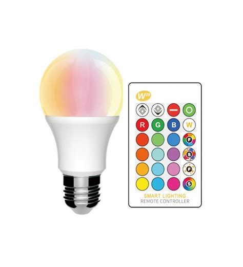 Ampoule Led W E Rgb Blanc T L Commande