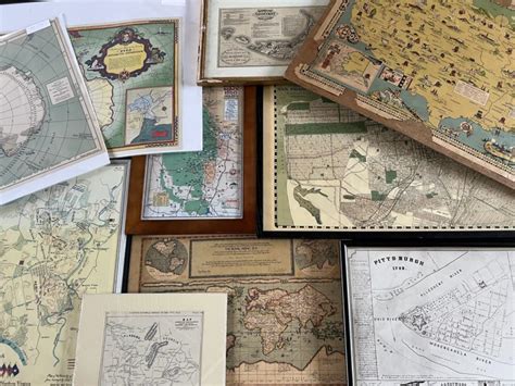 sold  auction map collection