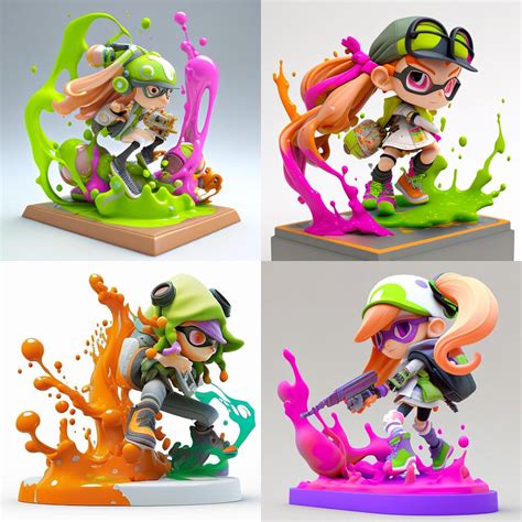 Ai Generated Splatoon Figurines Rsplatoon