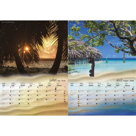 Calendrier Tahiti Et Ses Iles 2024 Le Classique Noir A4