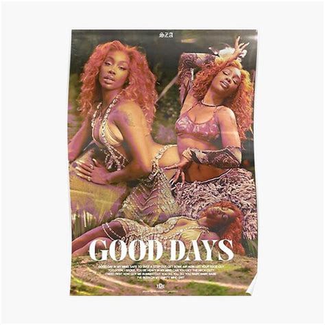 Sza Good Days Music Premium Matte Vertical Poster Sold By Faisakhan Sku 42289262 Printerval