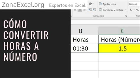 Cómo convertir en Excel horas a números Recursos Excel