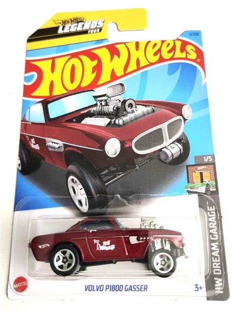 Hot Wheels Volvo P1800 Gasser Red 1 2023 Hw Dream Garage Diecast Trading