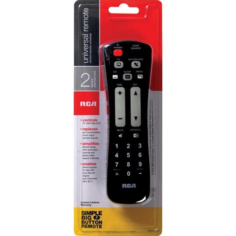 Rca Universal 2 Device Remote Control In The Universal Remotes