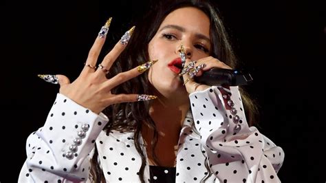 Rosalía's over the top nail art from 2019