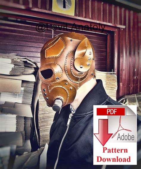 Pattern Pdf Leather Steampunkdieselpunk Mask Etsy