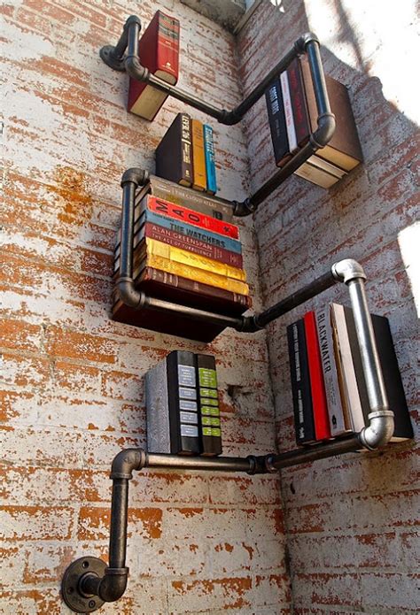 European Chic: Industrial style bookshelf