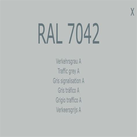 1 K Base Coat RAL 7042 Verkehrsgrau A