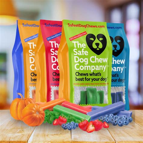 Mix Flavored (Strawberry, Banana, Mint, & Pumpkin): a Pack of 4 Sticks – The Safe Dog Chew Company