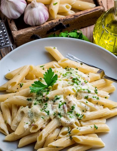 Extremely Creamy Garlic Penne Pasta Recipe Teb Diy