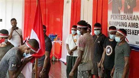 Anggota Kkb Papua Di Ambaidiru Papua Menyerah Dan Kembali Ke Nkri