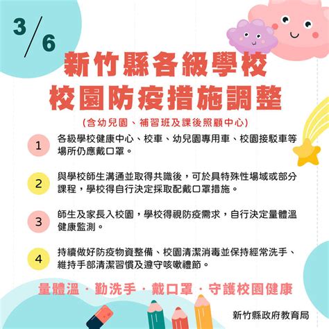 校園室內口罩令3 6起放寬 竹縣教育局：健康中心、校車仍等戴 生活 自由時報電子報