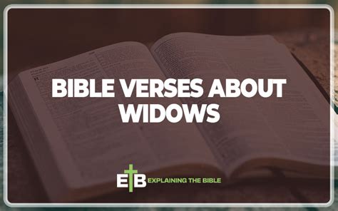 30 Bible Verses About Widows Explained Explaining The Bible