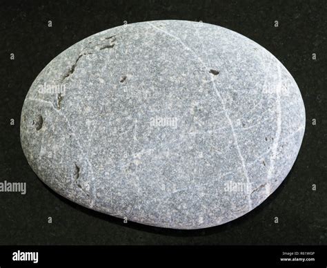 Tumbled Graywacke Sandstone On Dark Background Stock Photo Alamy