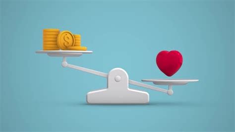 Money Vs Health Balance Scale Looping Animation Stock Video Envato