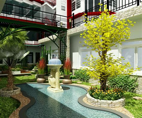 taman rumah minimalis modern beserta gambar  contoh desain