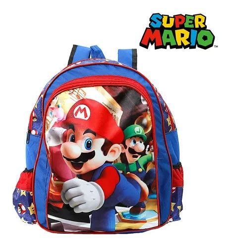 Mochila Escolar Infantil Jogo Mario Bros De Costas Parcelamento Sem Juros