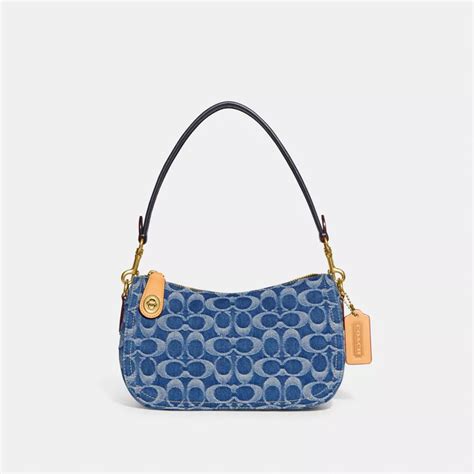 Coach Swinger Bag In Signature Denim