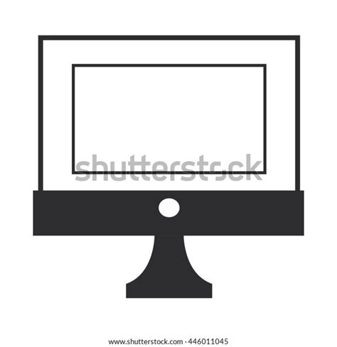 Simple Computer Icon Stock Vector Royalty Free 446011045 Shutterstock