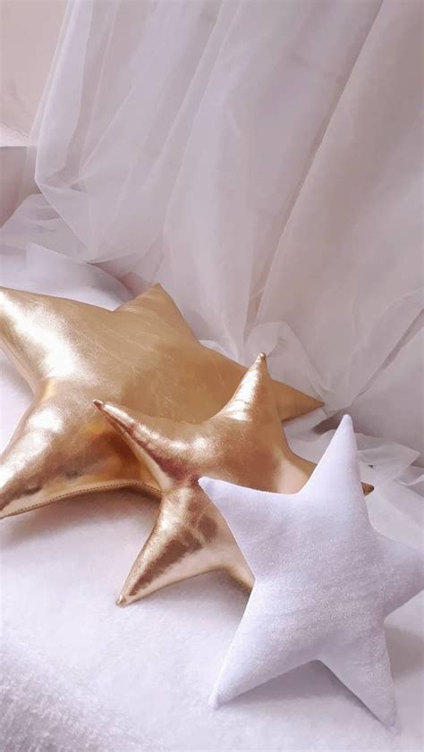 Stars pillows set3 pillows starssilver or gold and | Etsy