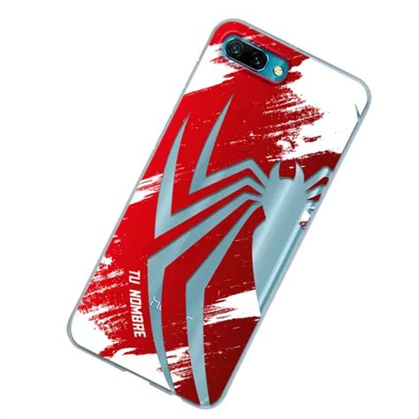 Funda Para Honor Spiderman Logo Con Nombre Personalizada Meses Sin