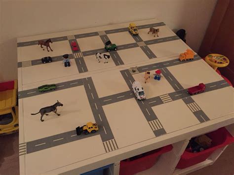 Autoweg Speeltafel Ikea Hack Gemaakt Van Trofast Kastjes Met Autoweg