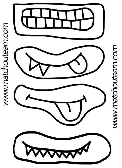 Yeux Et Bouches Ou Autre A Decouper Page 2 Roba Per Feste Le Idee