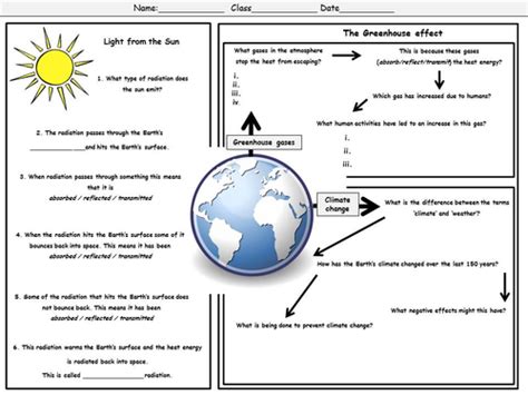 Climate change and the Greenhouse effect worksheet by WonderCaliban ...