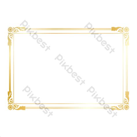 Khung Viền Vàng Png Cực đẹp File Vector Corel Imahe Ng Png Cdr Libreng Download Pikbest